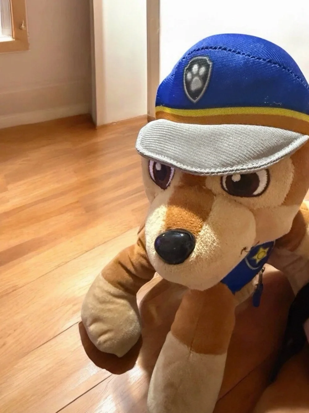 Paw Patrol Brown and Blue Chase Plush Backpack